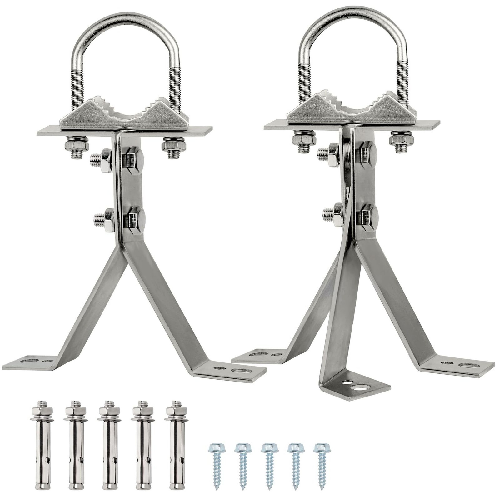 Heavy-Duty Windproof Antenna Wall Mount with Adjus