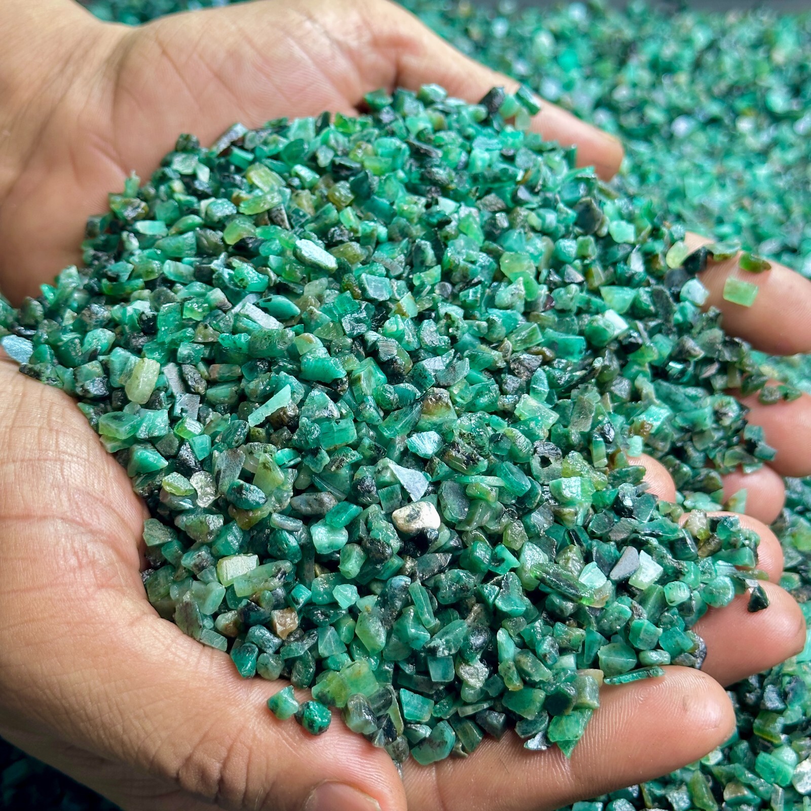 500 Carat Lots Natural Green Emerald Raw 4-10 mm Zambian Rough Jewelry Making