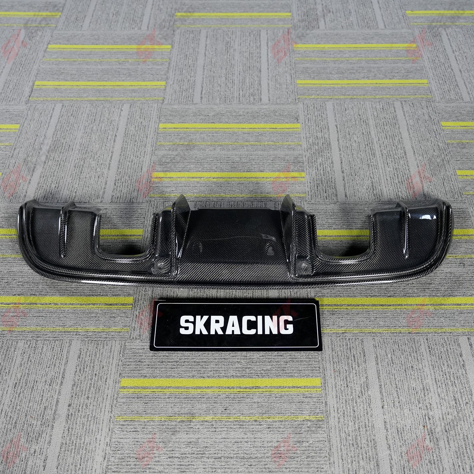 Carbon Fiber Rear Diffuser Bumper Lip Fits 2017-2025 Porsche 718 Cayman Boxster