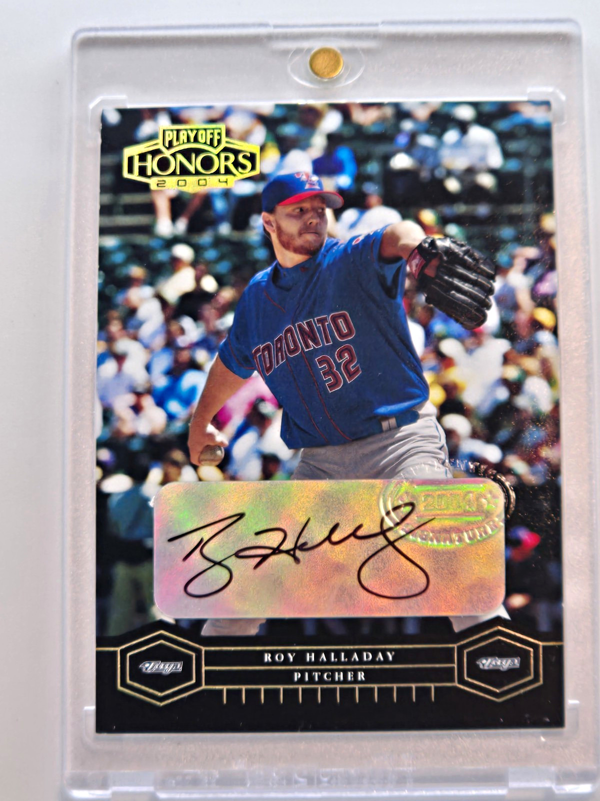 Donruss/Playoff 2004 Playoff Honors Roy Halladay Auto 08/10 Toronto #198