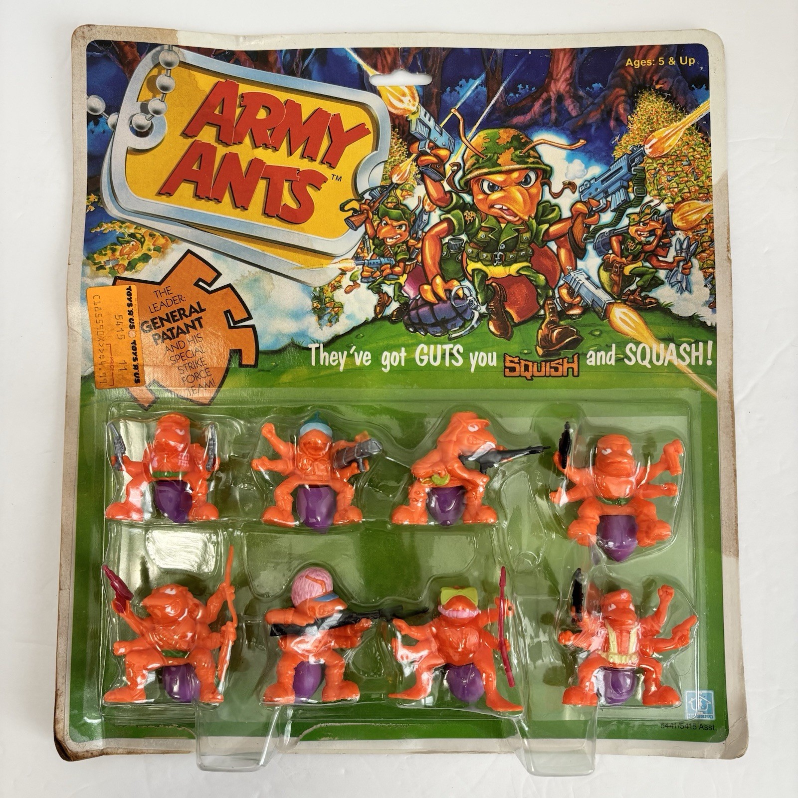 NEW Hasbro Army Ants General Patant Orange Army 1987 Vintage 8 Pack Figures Toy