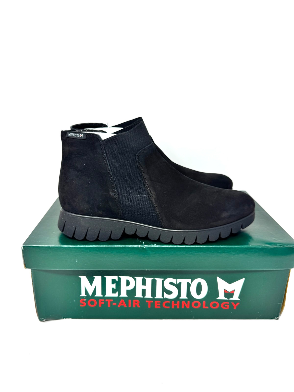 Mephisto Lyana Black Bucksoft Leather Ankle Boot Womens Size 39 US Size 9 New