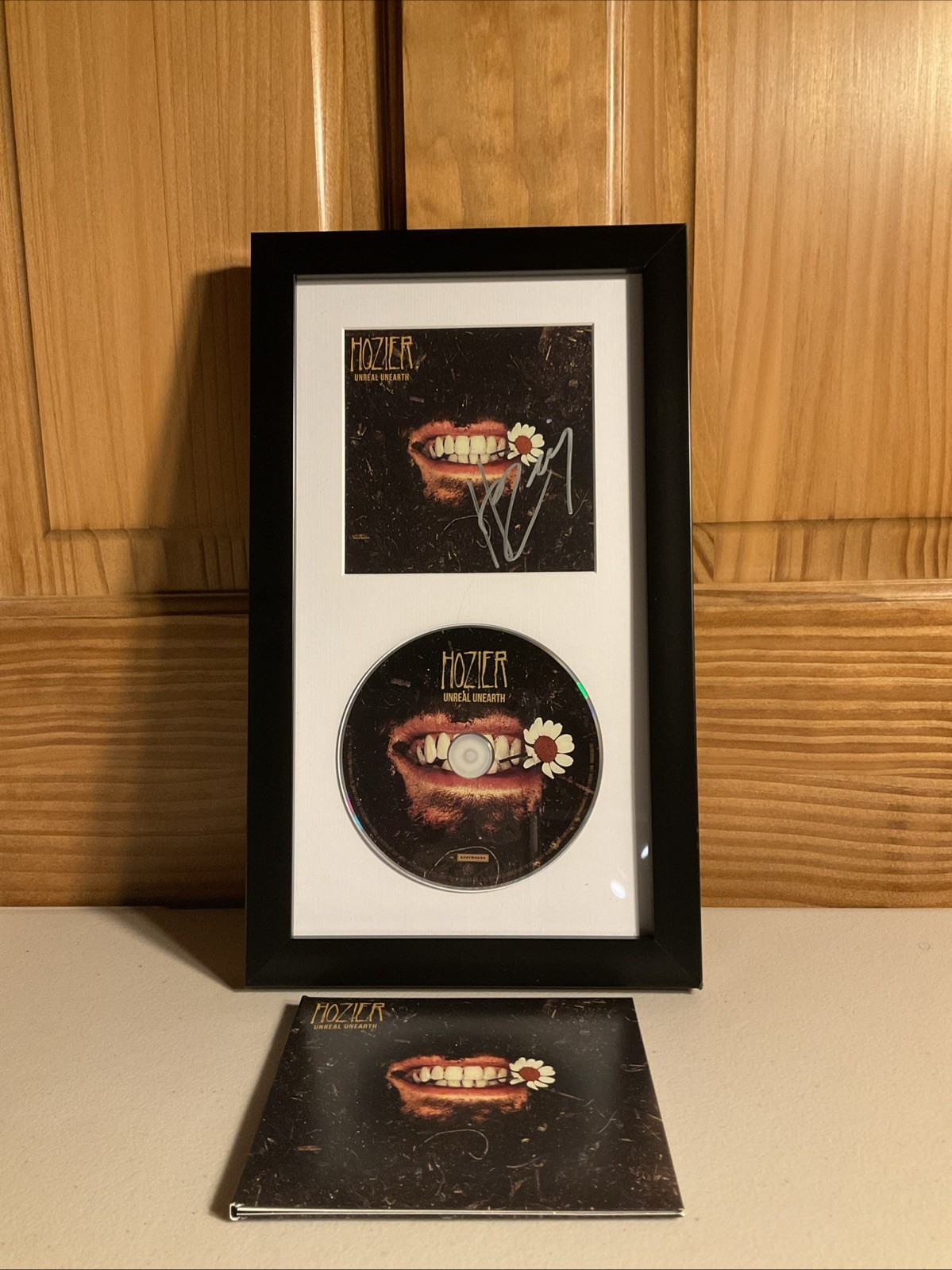 Hozier Signed Unreal Unearth Art Card Framed Official Store CD
