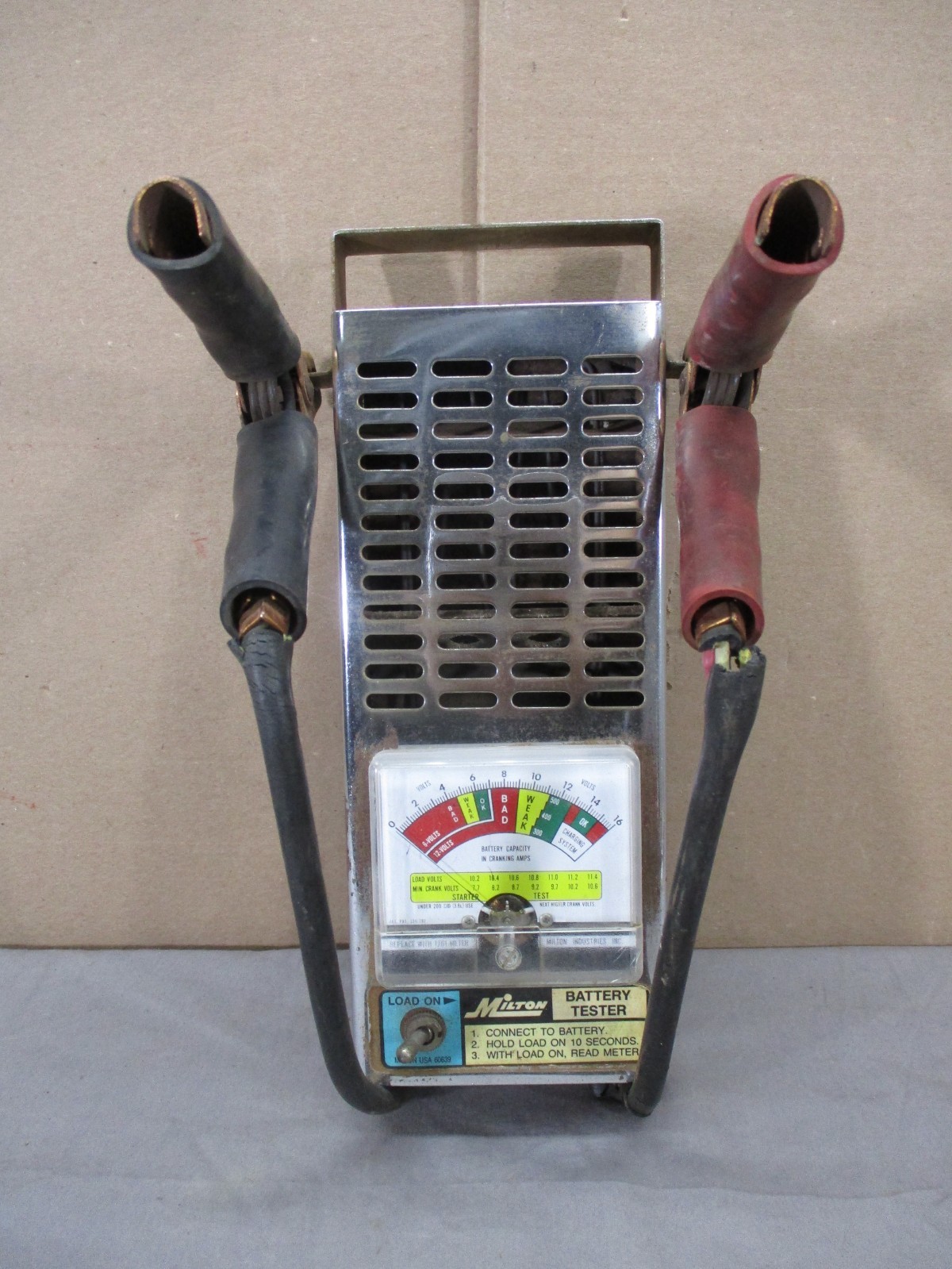 VTG Milton 120 AMP Battery Tester for 6/12V Batteries Model 1260