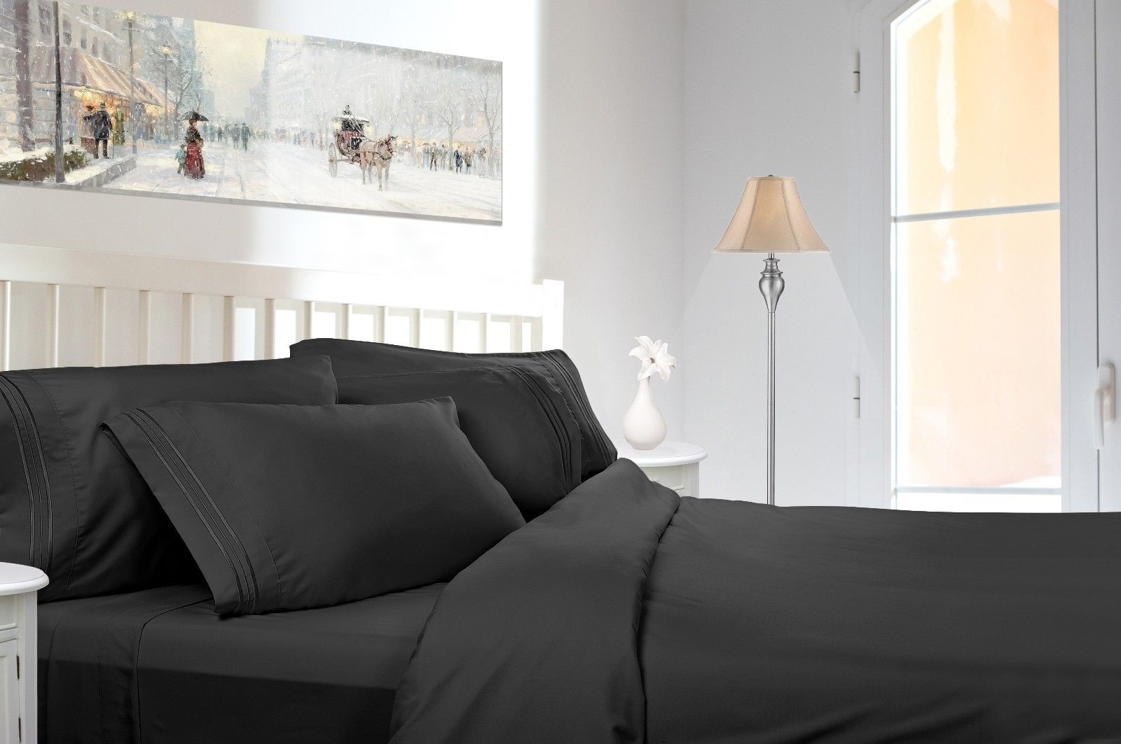 1800 COLLECTION DEEP POCKET 4 PIECE BED SHEET SET 26 COLORS ALL SIZES AVAILABLE