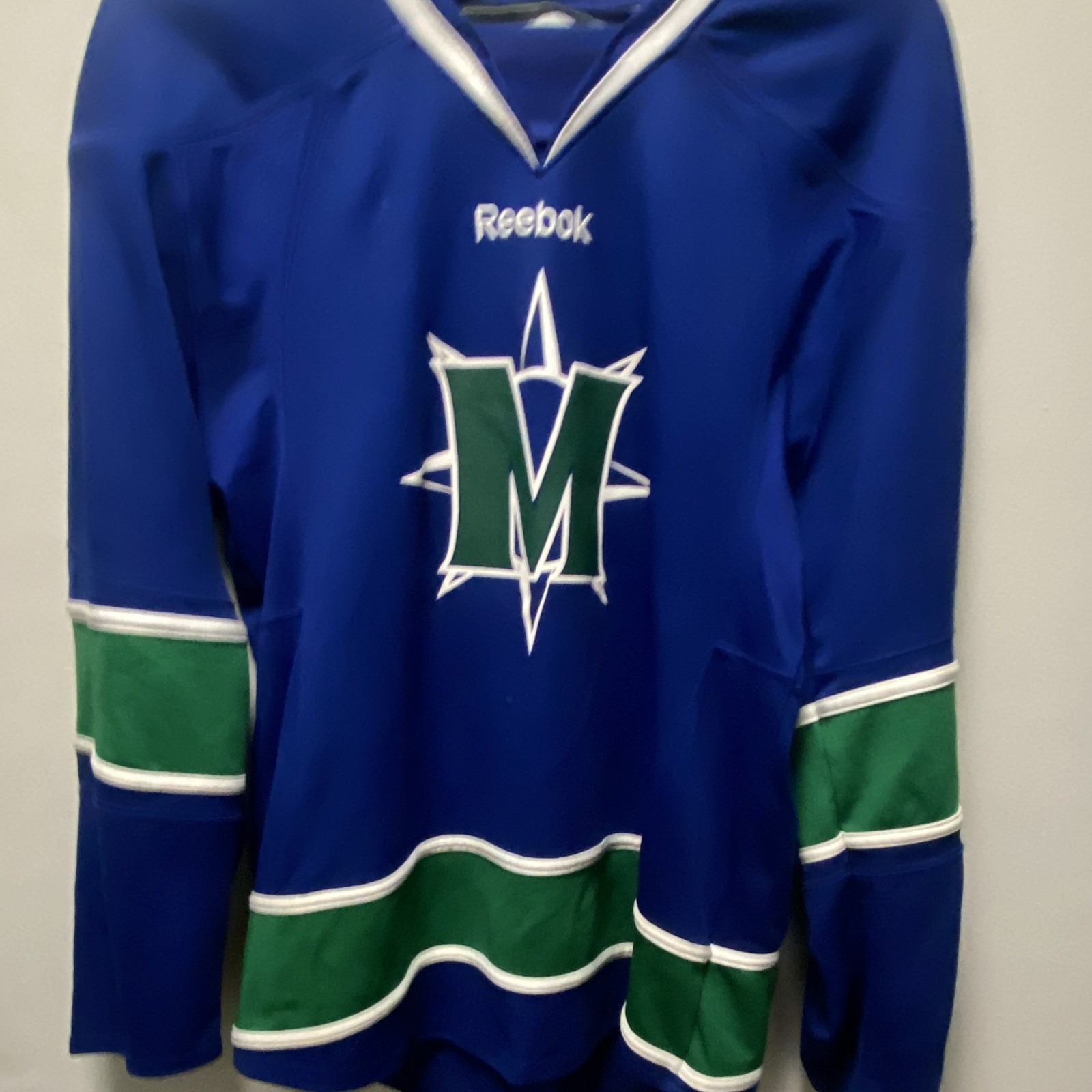 Reebok Minnesota Wild NHL Hockey Jersey Blue Green White Team Colors