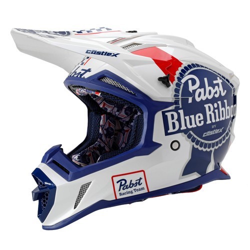 Castle X Pabst Blue Ribbon PBR CX200 MX Helmet *LIMITED EDITION*