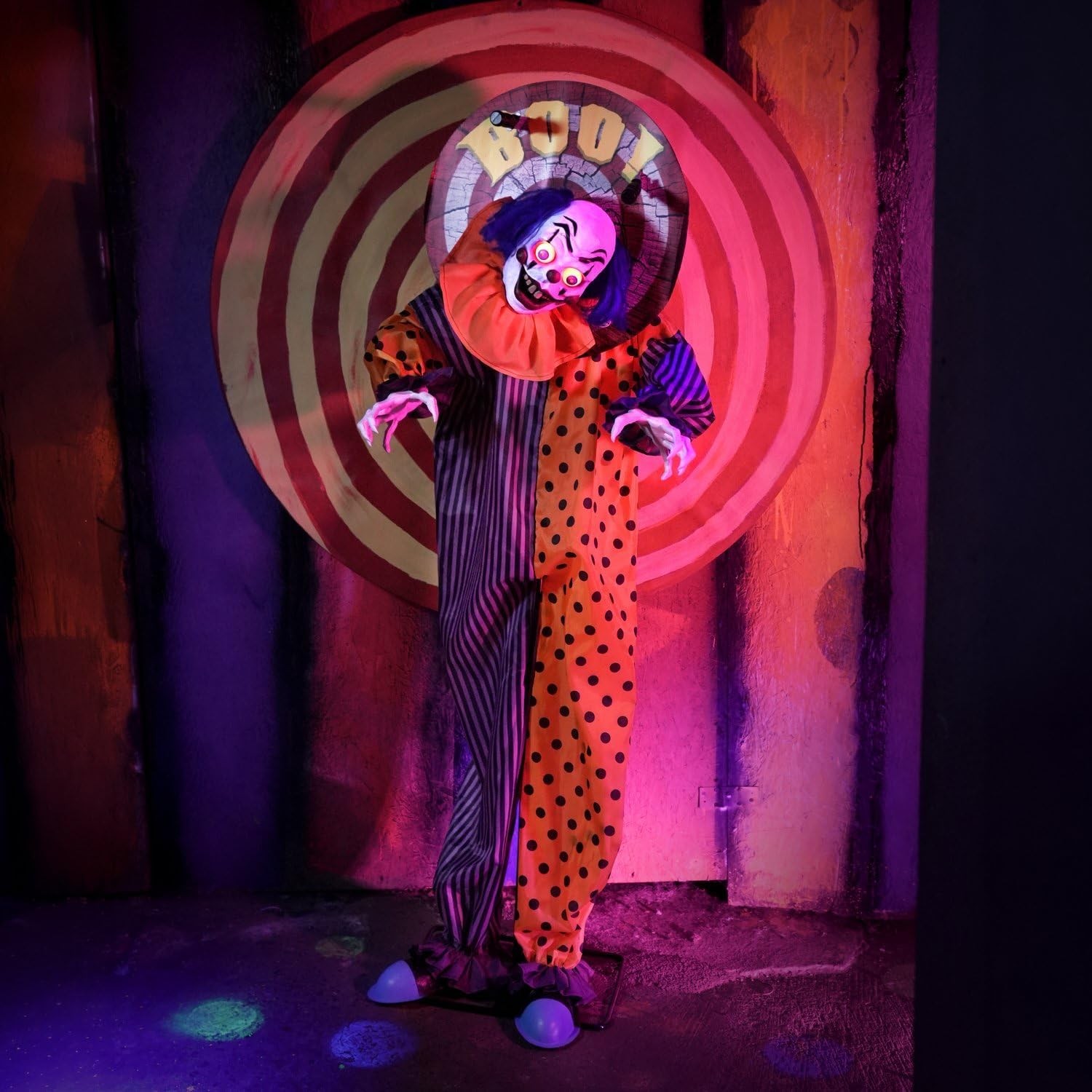 5.3-FT STANDING ANIMATED CLOWN ANIMATRONIC HALLOWEEN PROP 2026