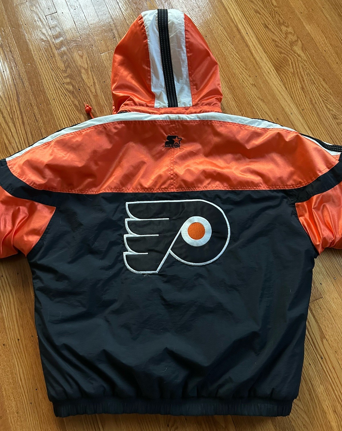 Vintage Philadelphia Flyers Starter Jacket Large 90s Full Zip Coat Hooded RARE Vintage Philadelphia Flyers Starter Jacket Large 90s Full Zip Coat Hooded RARE