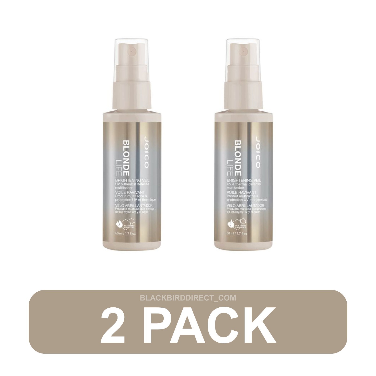 🔥✅2pk  JOICO Blonde Life Brightening Veil UV Thermal Defense Multitasker 1.7oz