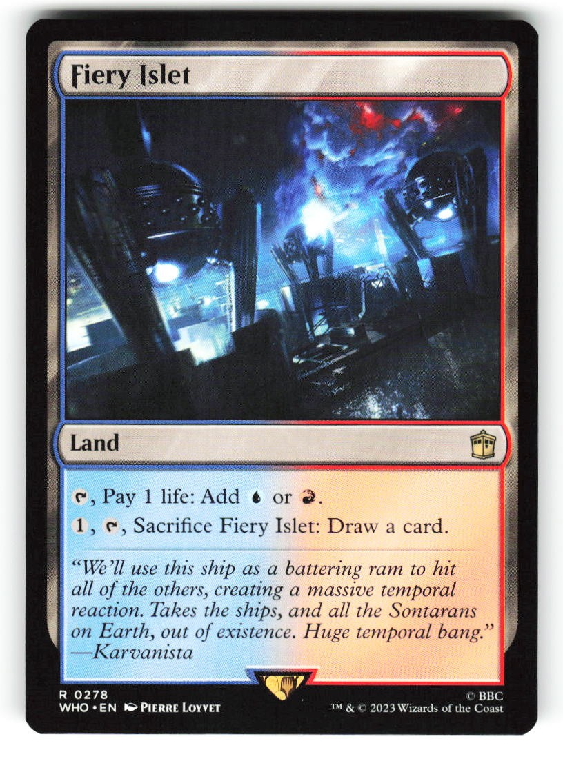 Fiery Islet #278 (NM) (Non-Foil) (R) (WHO) Magic MTG
