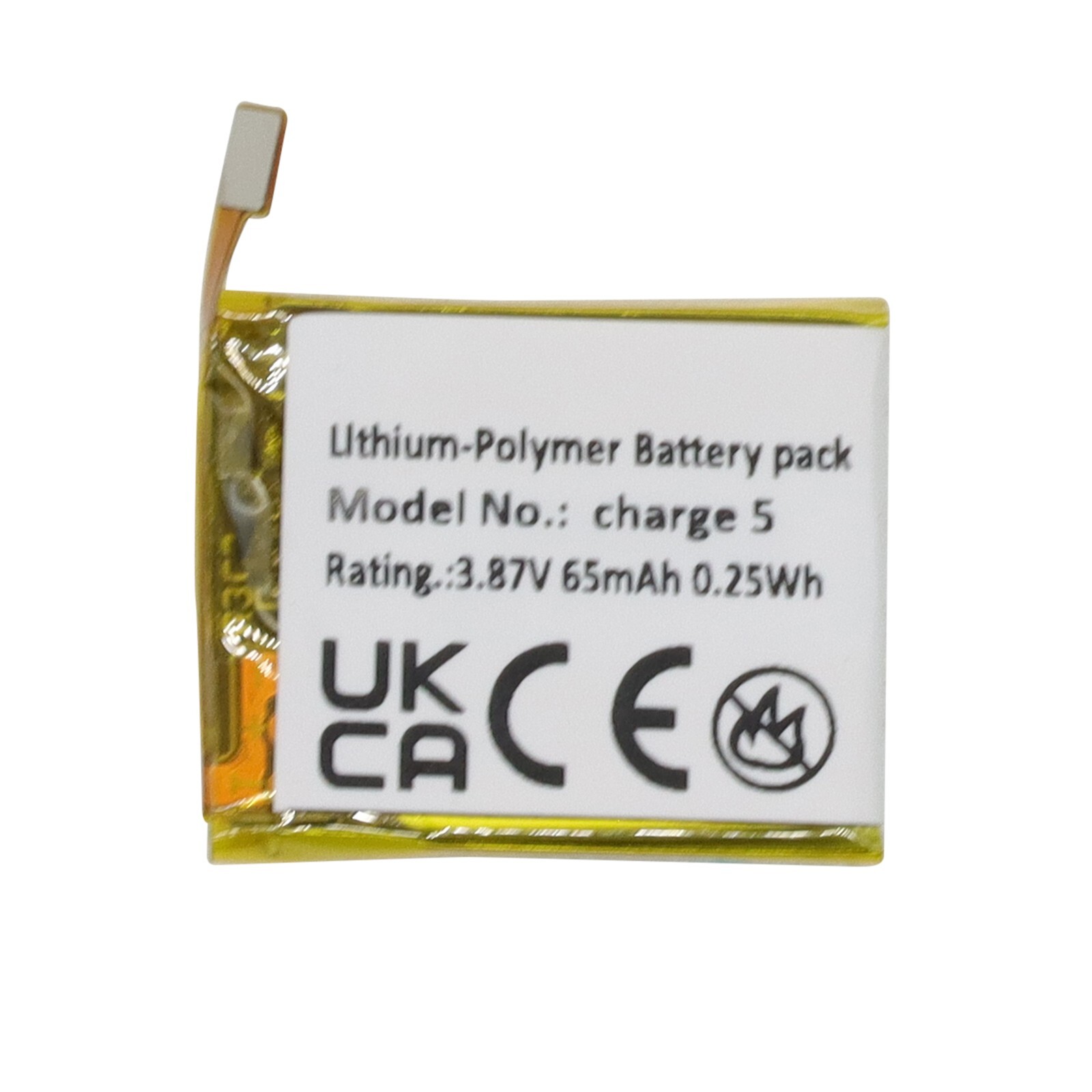 65mAh LSS271617 Battery Replacement for Fitbit Charge 5 Smartwatch FB421