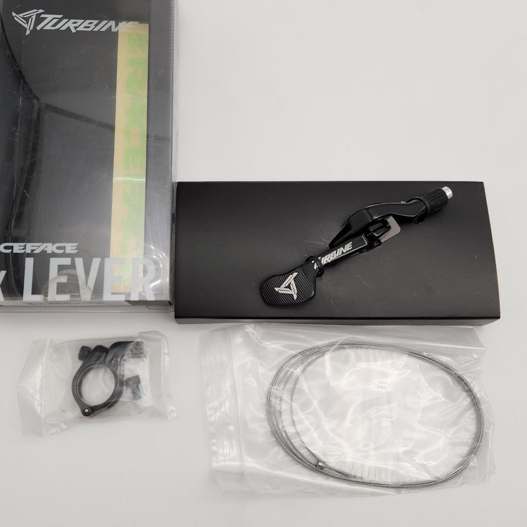 RaceFace Turbine Dropper Seatpost 1x Remote & Clamp Set for Race Face Black OPEN