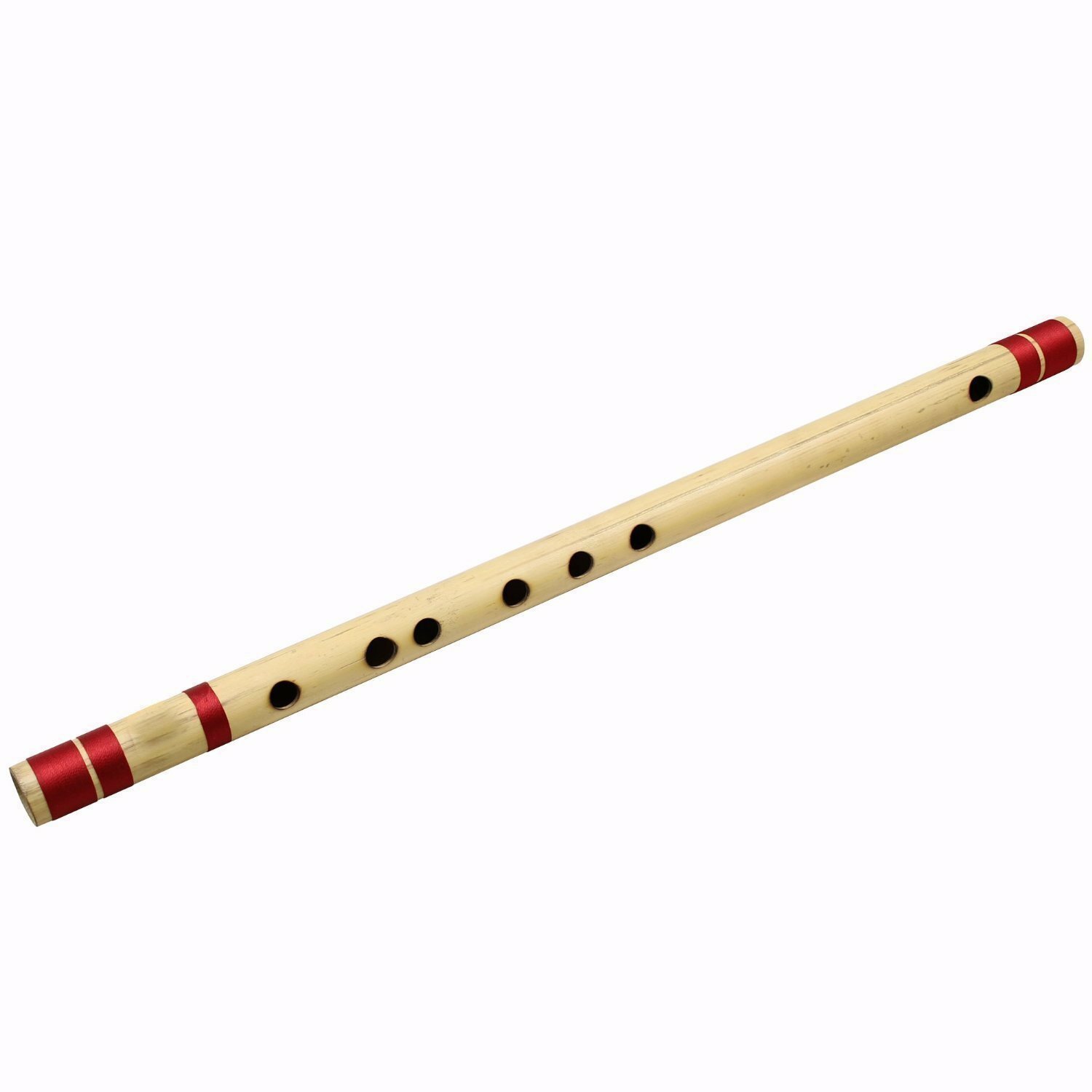 Flute Natural Bamboo  Wooden Indian Musical Instrument Bansuri Scale C 12inch
