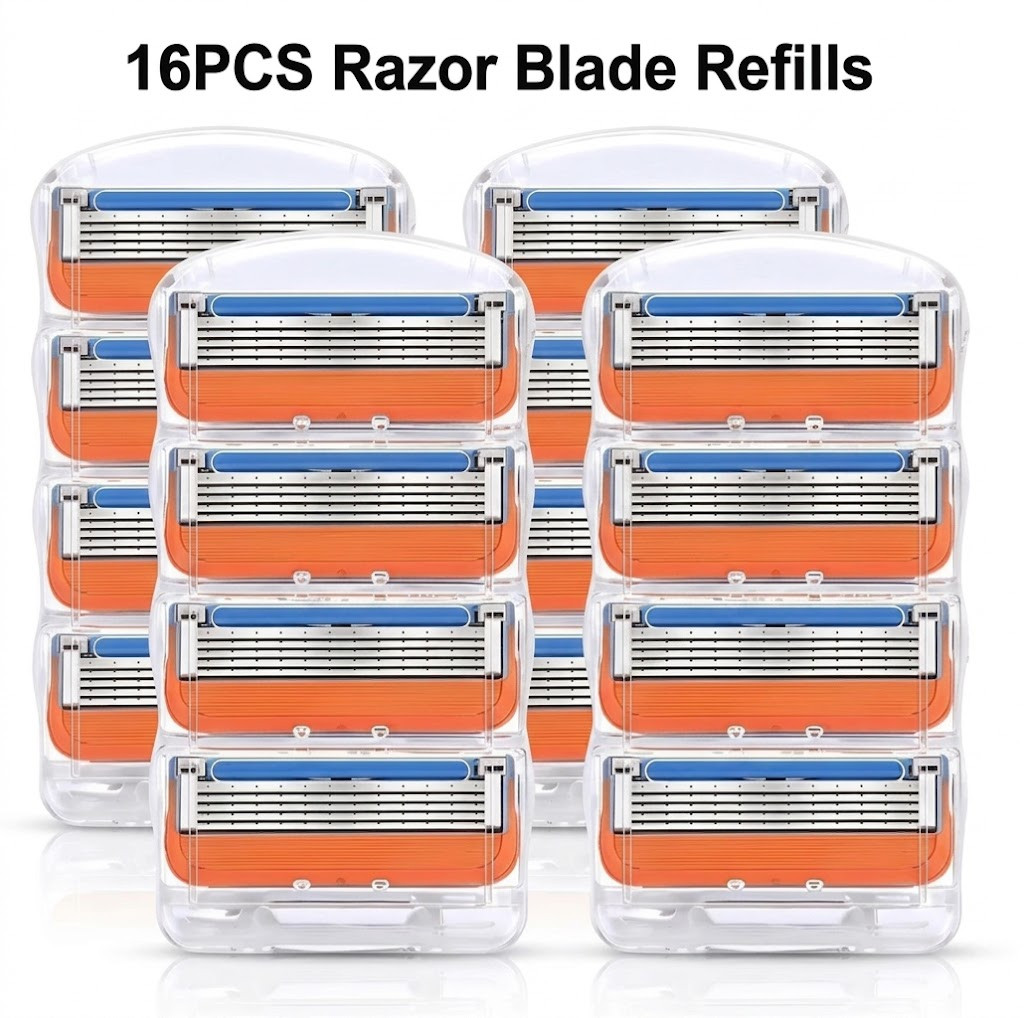 🔥 16PCS Shaving Razor Blades Refills Compatible With GiIIette Fusion 5 Proglide