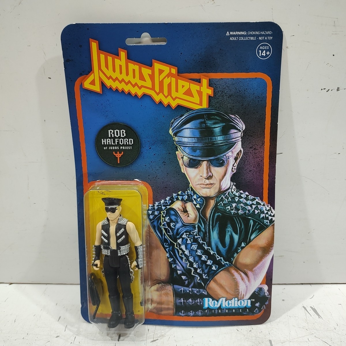 SUPER7 JUDAS PRIEST ROB HALFORD REACTION ACTION FIGURE NEW SUPER7 JUDAS PRIEST ROB HALFORD REACTION ACTION FIGURE NEW