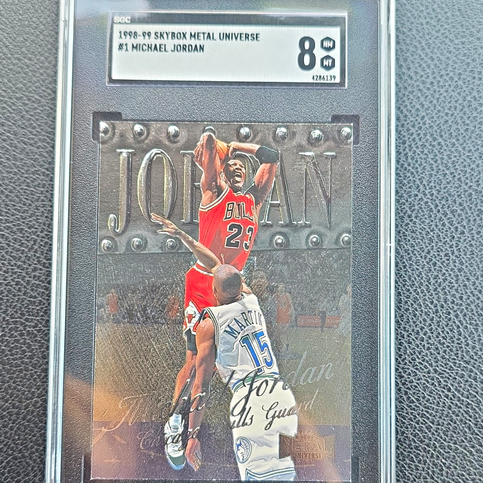 SkyBox 1998-99 Metal Universe Michael Jordan #1 Chicago Bulls Graded Card