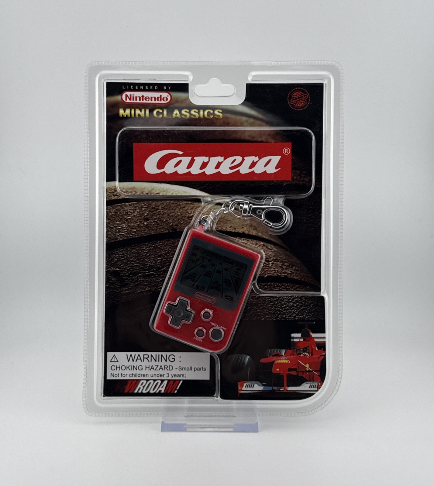 Vintage Nintendo Mini Classics Carrera Game Keychain New In Package Sealed