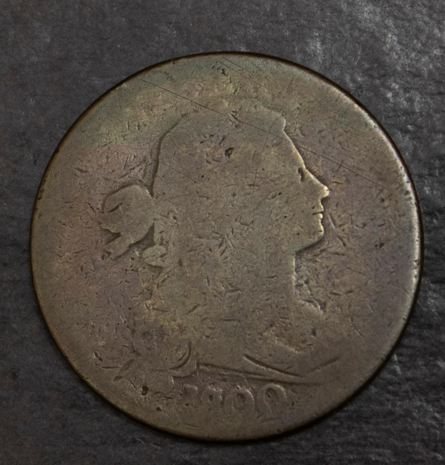 1800/79 Large Cent Clear Overdate...............Lot 6803