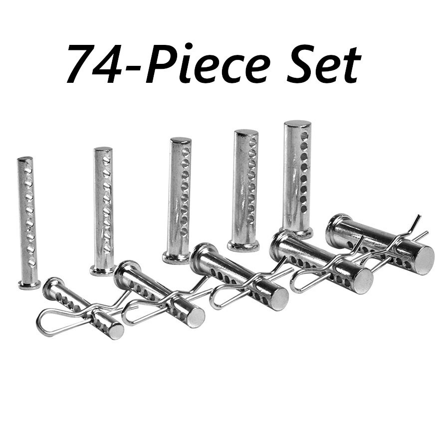 74-Piece Lot Clevis Pin Set 1/2\