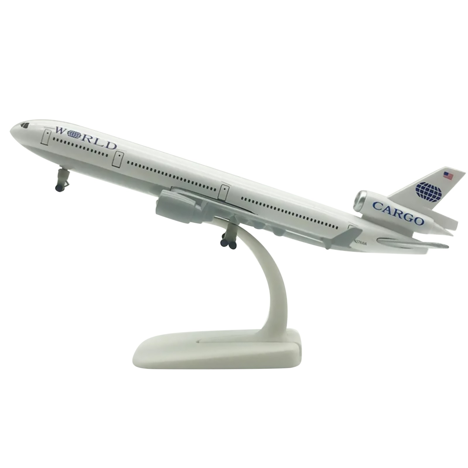 1:400 20cm USA Cargo MD11 MD-11 Diecast Airplane Model Plane Alloy Aircraft