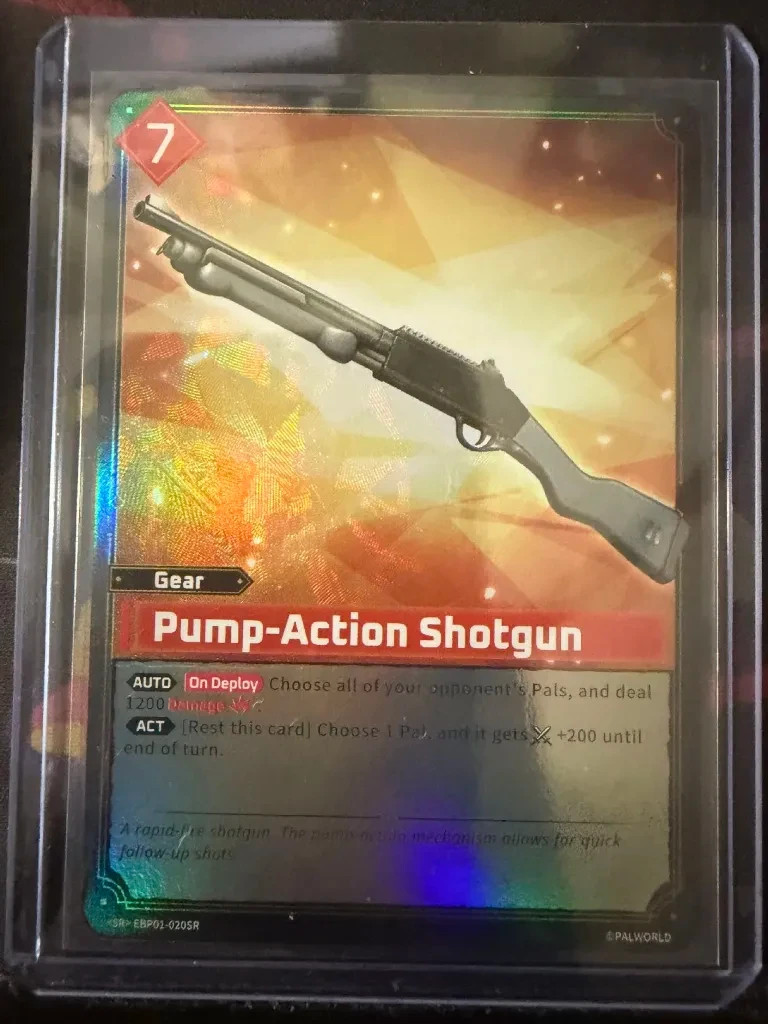 Pump-Action Shotgun EBP01-020SR SR Dawn of Palpagos Palworld OCG NM