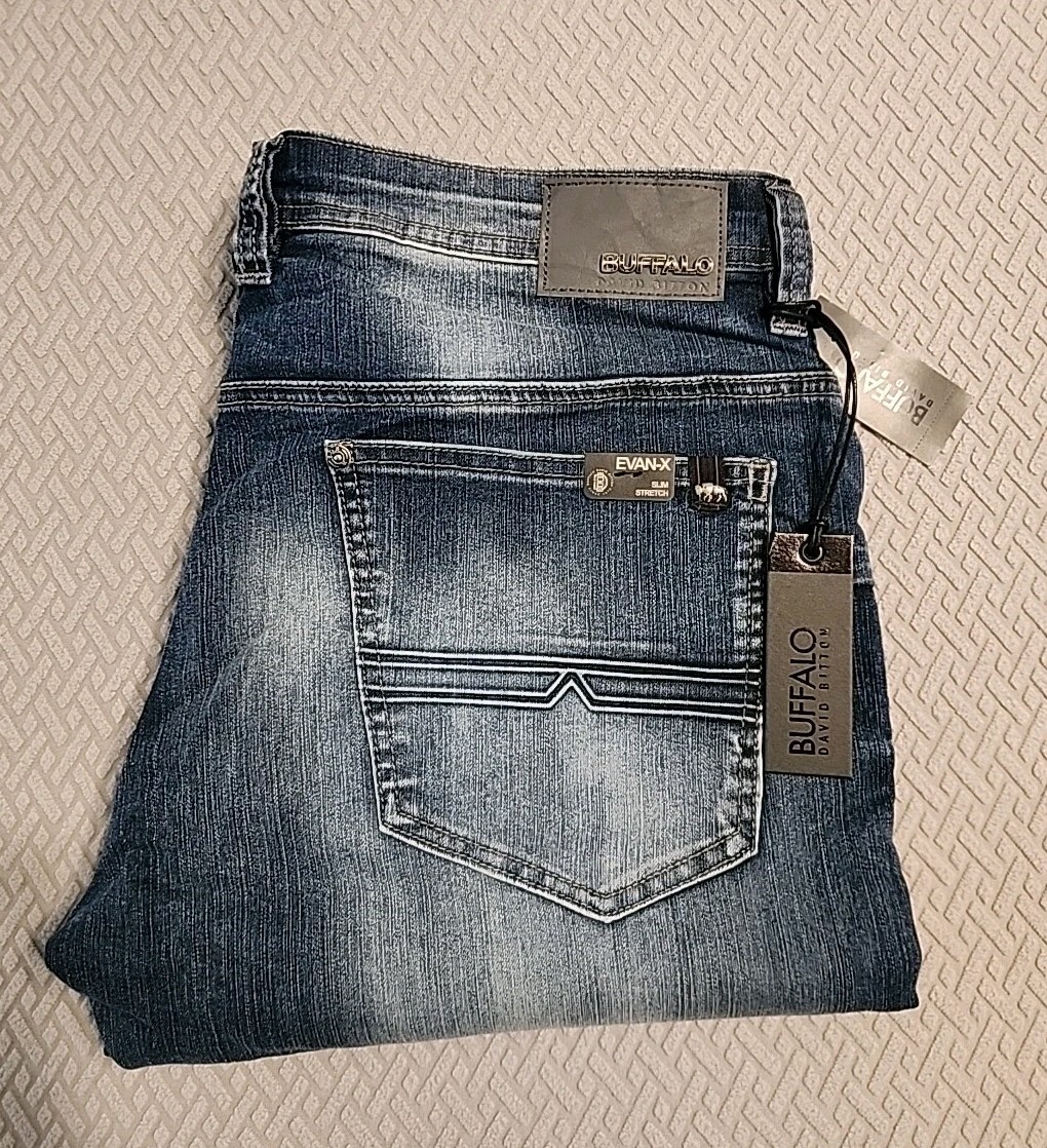 NWT $99 Buffalo David Bitton Jeans Evan-X slim strech vintage blue classic NWT $99 Buffalo David Bitton Jeans Evan-X slim strech vintage blue classic