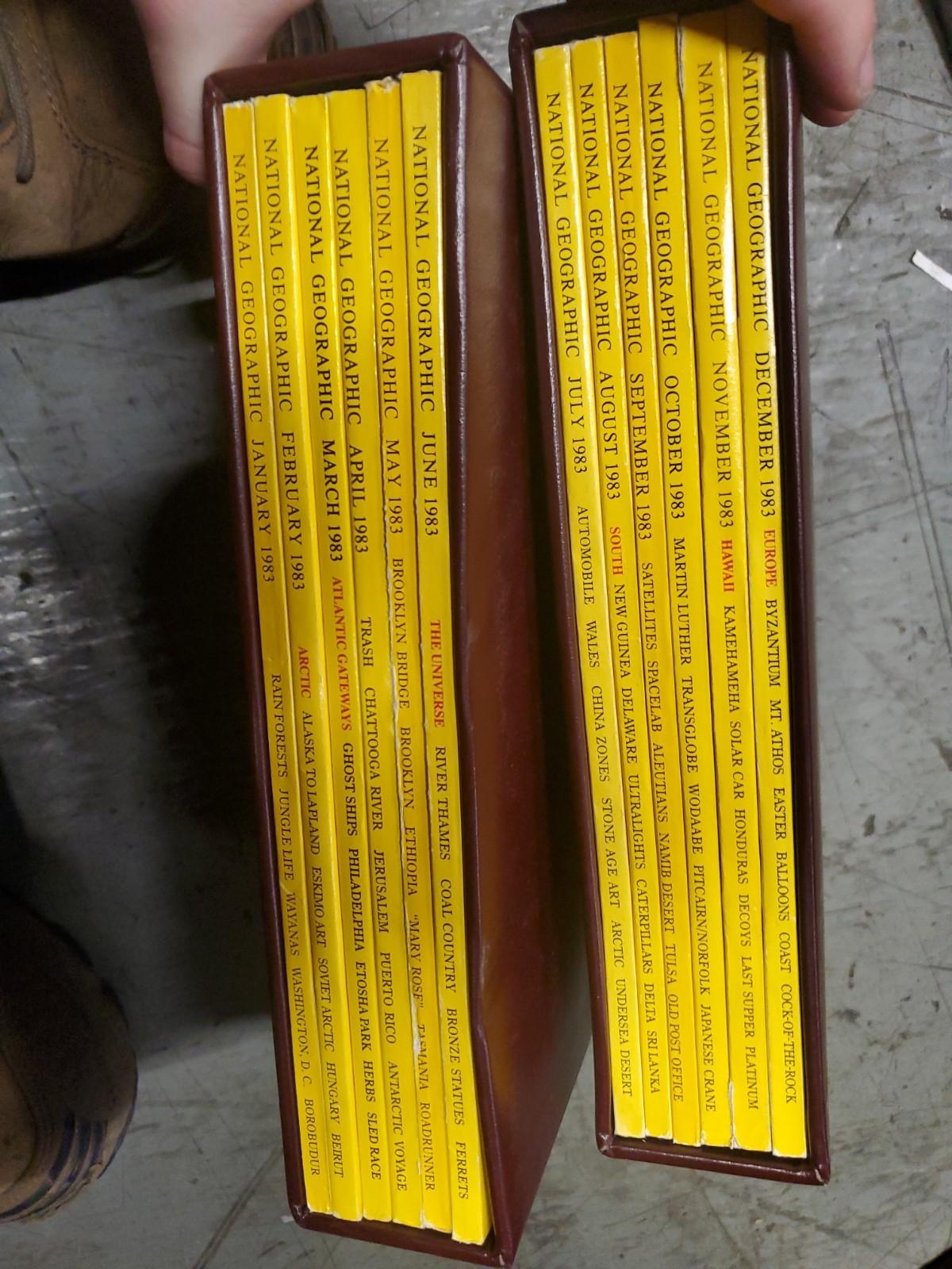 National Geographic Magazine 1983 Full Year Set 12 Issues January-December VTG.