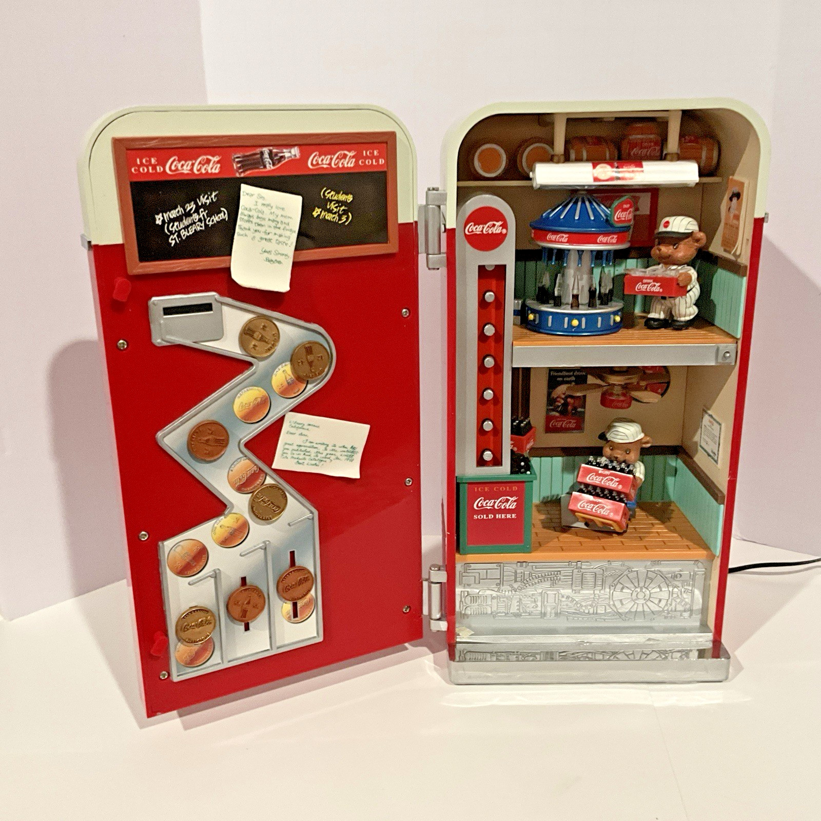 Coca Cola Enesco I’d Like to Buy the World a Coke Illuminated Musical Box 1993