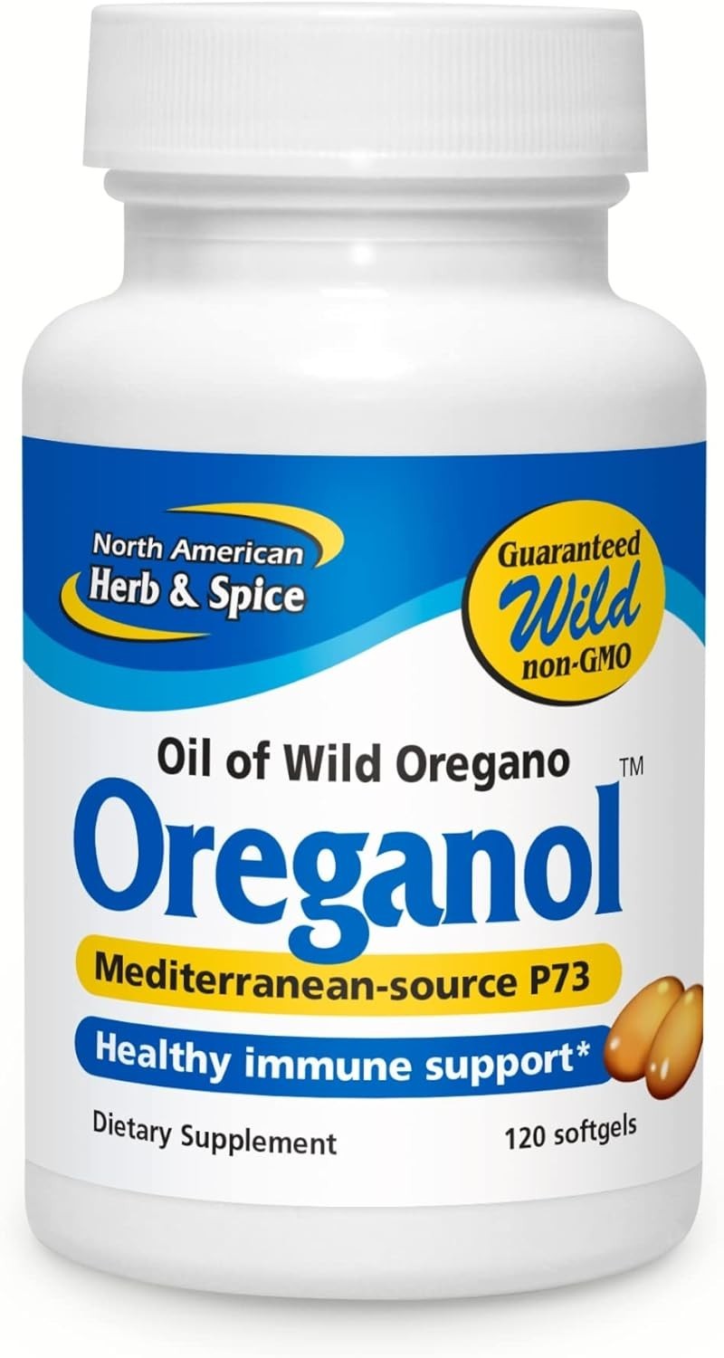 NORTH AMERICAN HERB & SPICE Oreganol P73, 120 Softgels - Immune System Support NORTH AMERICAN HERB & SPICE Oreganol P73, 120 Softgels - Immune System Support