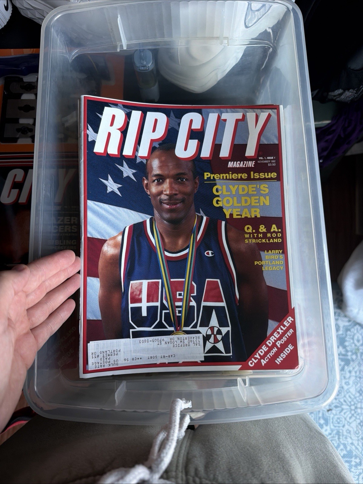 VINTAGE Rip City Magazine LOT of 54 Vol 1 + Playoff Ticket Displays EX