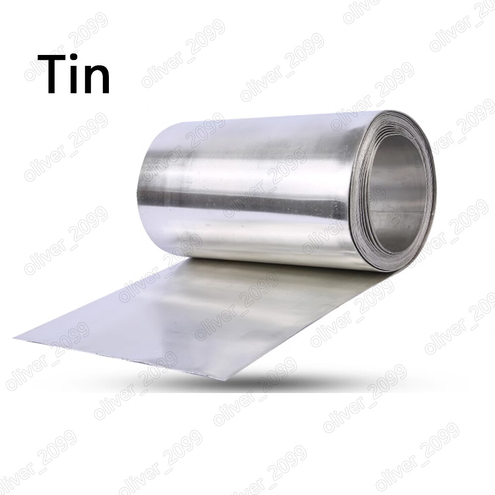 1Meter High-Purity Pure Tin Sn Metal Foil Sheet Strip Plate Thickness 0.02-1.0mm