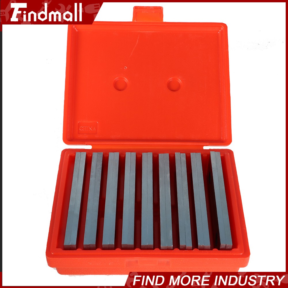 Steel Parallel Set 9 Pair 18Pcs 1/4 inch Thick 6 inch Long 0.0002 inch Precision
