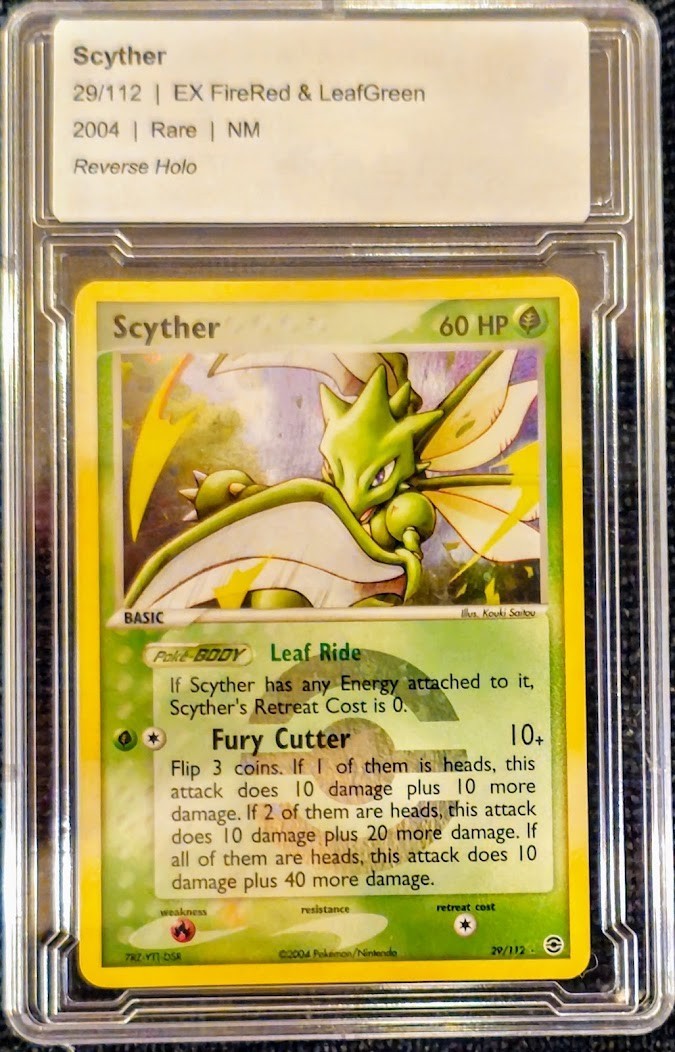 Scyther EX FireRed & LeafGreen #29/112 Reverse Holo Rare in excellent condition Scyther EX FireRed & LeafGreen #29/112 Reverse Holo Rare in excellent condition