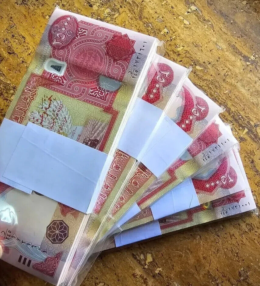 1/2 MILLION NEW Iraq Dinar - Authentic Iraqi Currency - 500,000 IQD (25000 x 20)