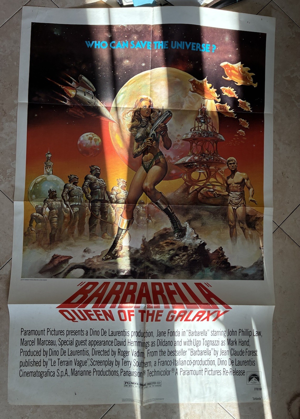 Barbarella Queen of the Galaxy 1977 Original Movie Poster 27x41