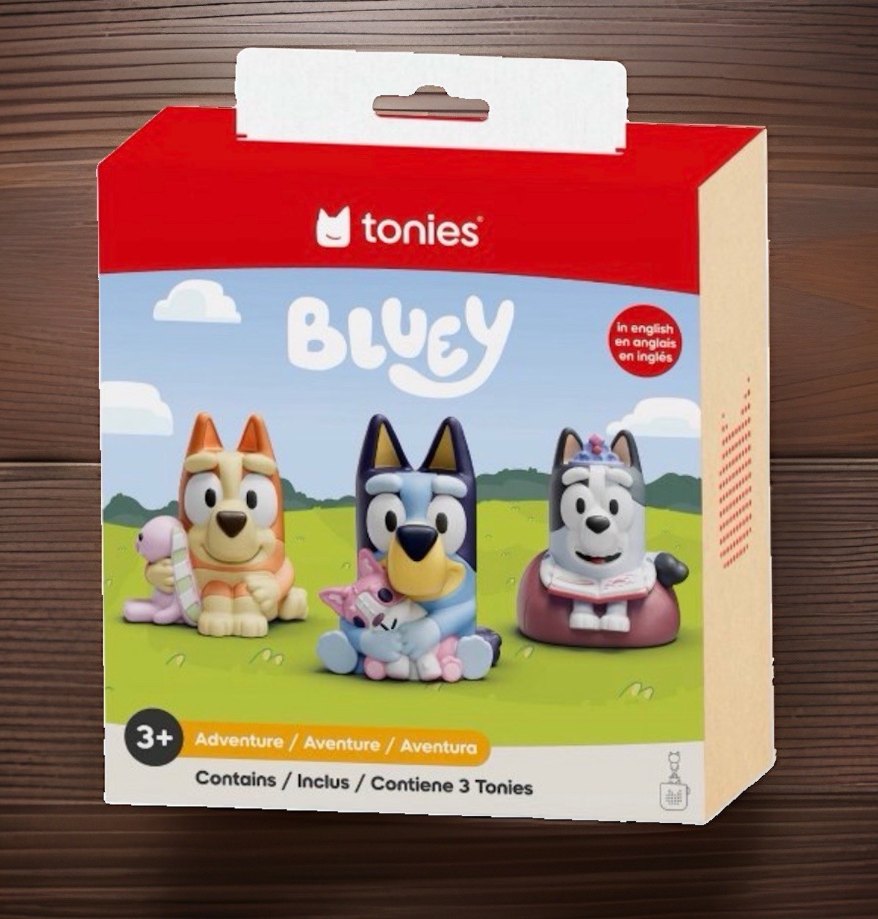Tonies Bluey Figurine 3-pack Set Toniebox Audio Play Characters. Rare Find. NIB