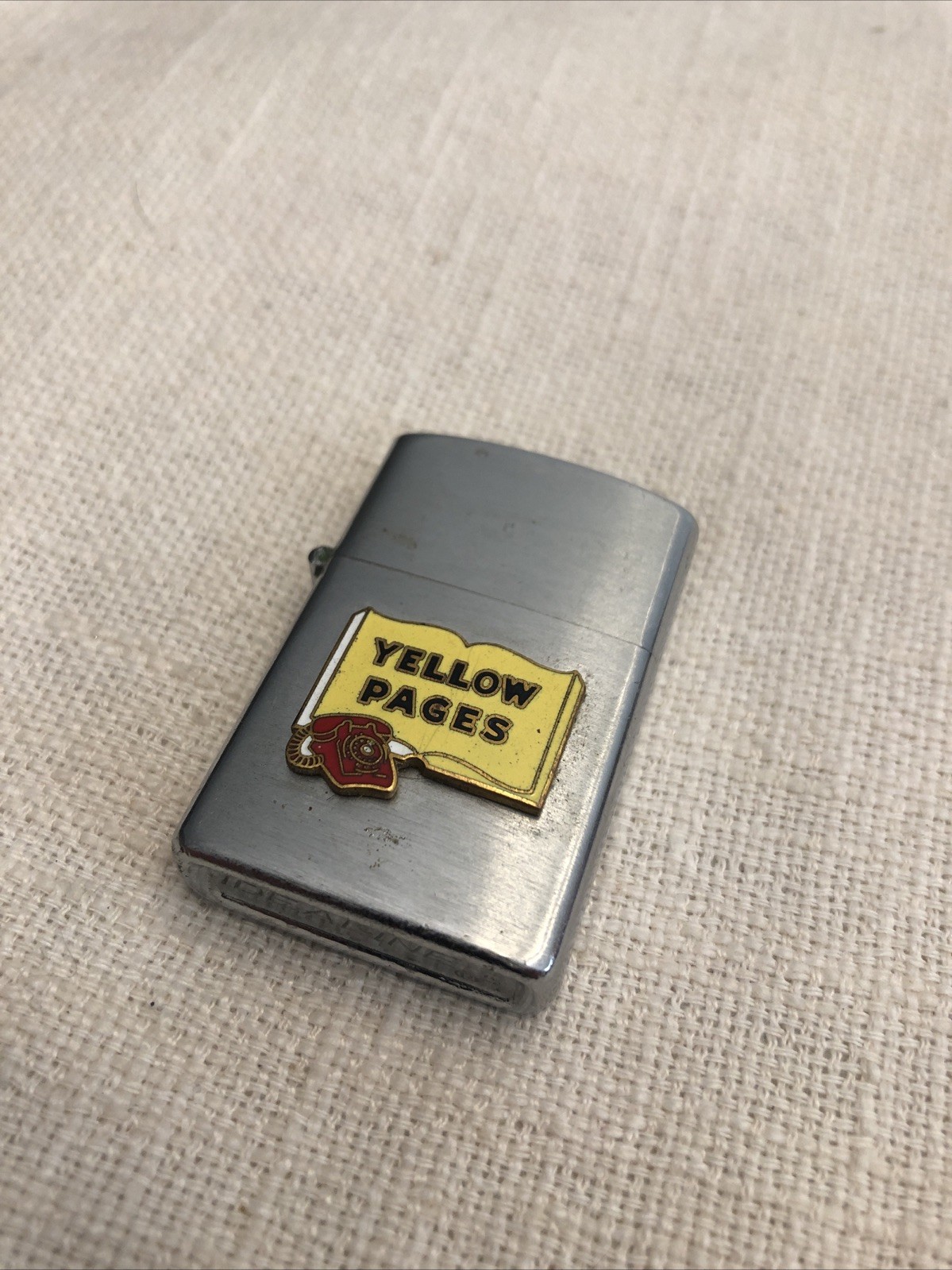 vintage YELLOW PAGES Advertising LIGHTER by Idealine Japan vintage YELLOW PAGES Advertising LIGHTER by Idealine Japan