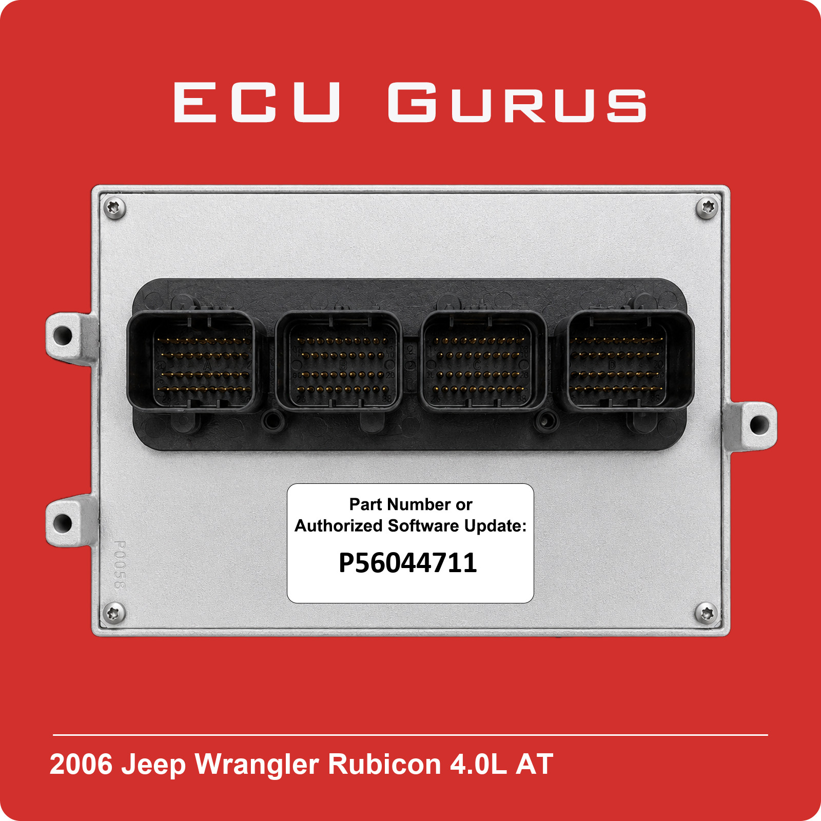 2006 Jeep Wrangler Rubicon 4.0L  Engine Computer P56044711 \