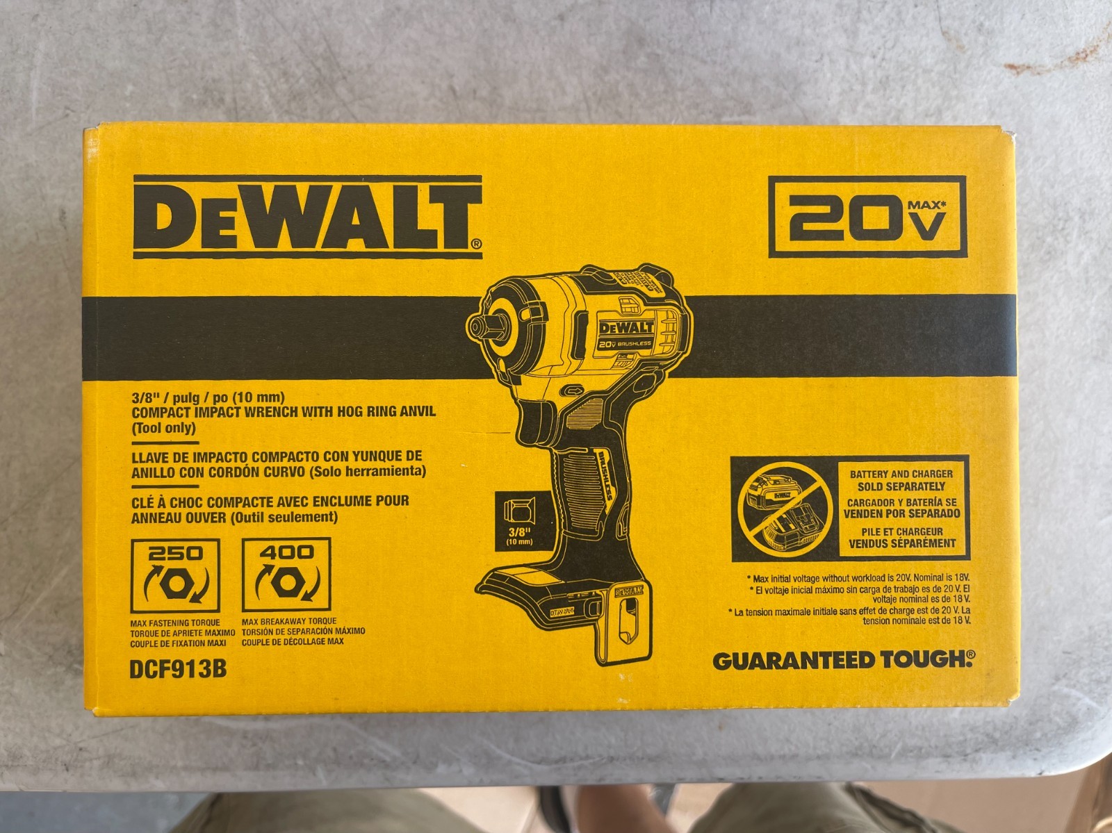 DeWALT DCF913B 20V MAX* 3/8\ DeWALT DCF913B 20V MAX* 3/8\