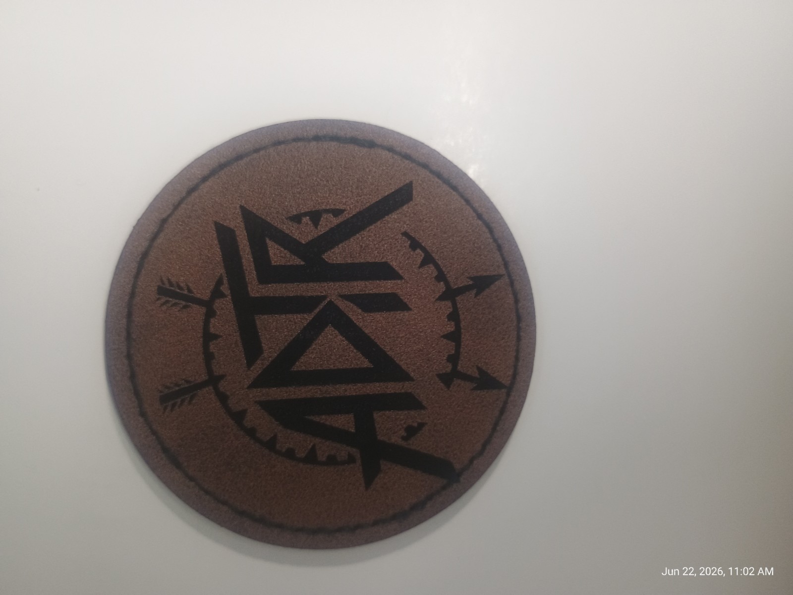 A DAY TO REMEMBER ATDR 2.5 Inch Round Iron On Laser Engraved Patch