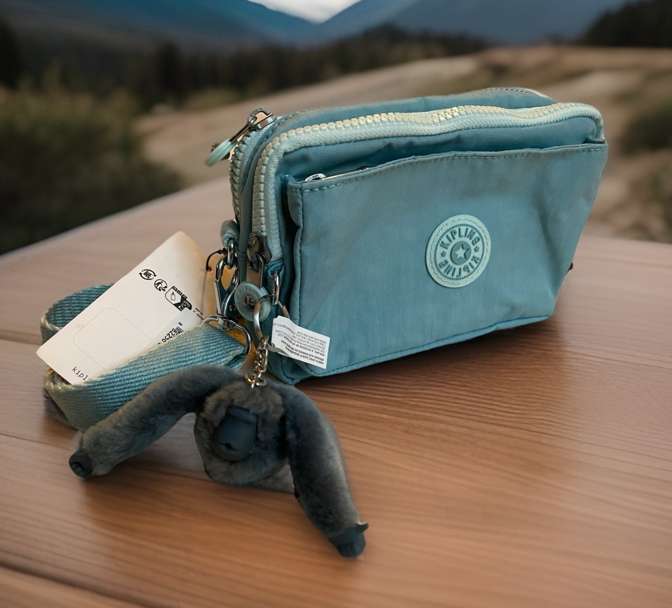 NWT Kipling Abanu Multi Purse Crossbody convertible Fanny Pack Blue Cool travel NWT Kipling Abanu Multi Purse Crossbody convertible Fanny Pack Blue Cool travel