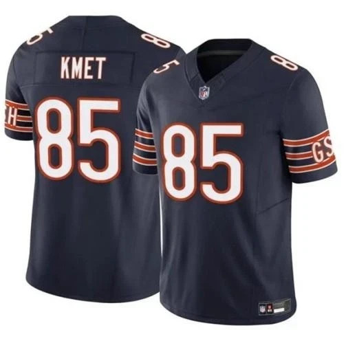 Men's Bears #85 Cole Kmet Navy/White All Stitched Player Jersey S-3XL NEW