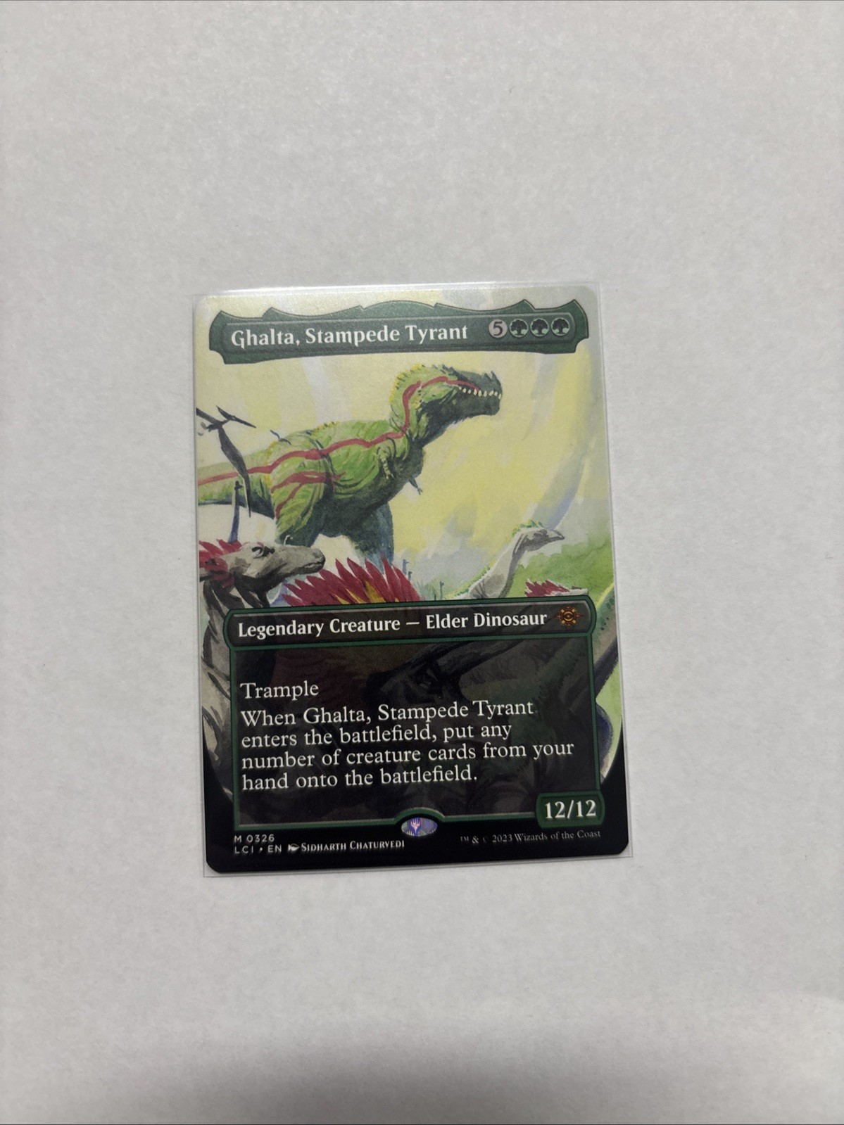 Ghalta, Stampede Tyrant (Borderless) The Lost Caverns of Ixalan Regular