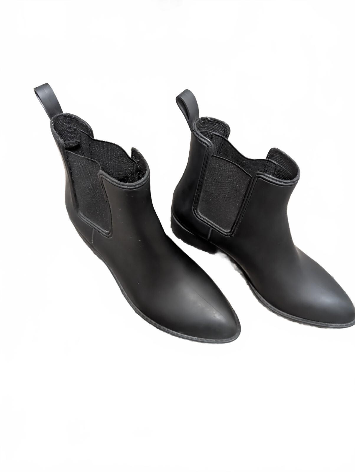 Jeffrey Campbell Havana Last Black Chelsea Ankle Boots Size 8