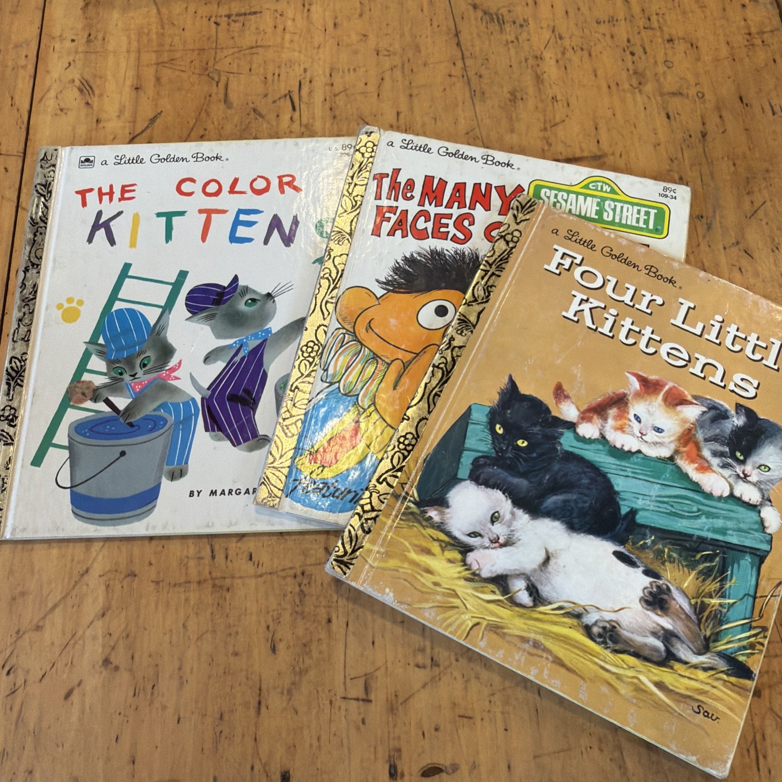 A First Little Golden Book Lot of 3x Good Condition VINTAGE RARE. Kittens