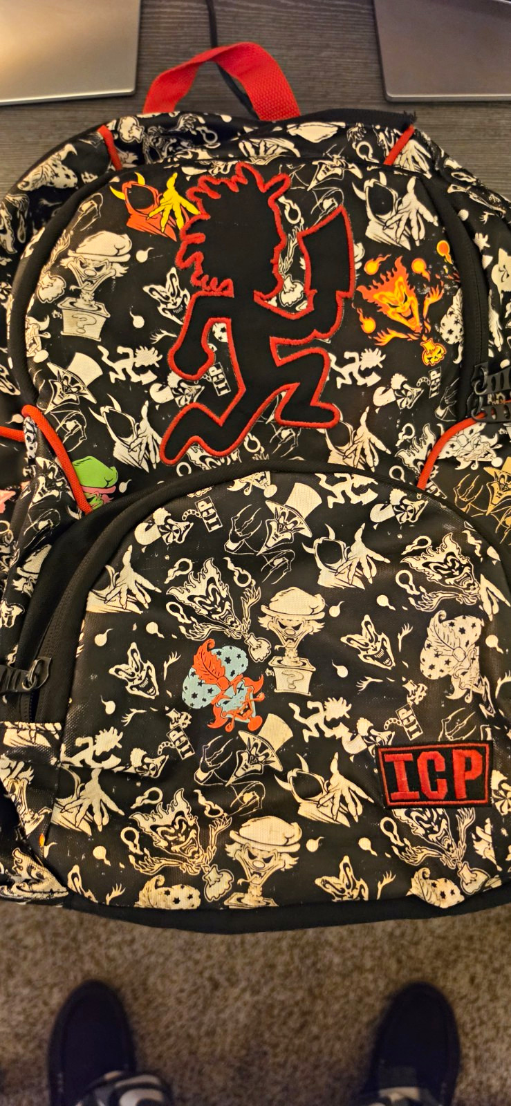 Insane Clown Posse ICP Jokers Cards Backpack And C.O.C Wallet Lot Insane Clown Posse ICP Jokers Cards Backpack And C.O.C Wallet Lot
