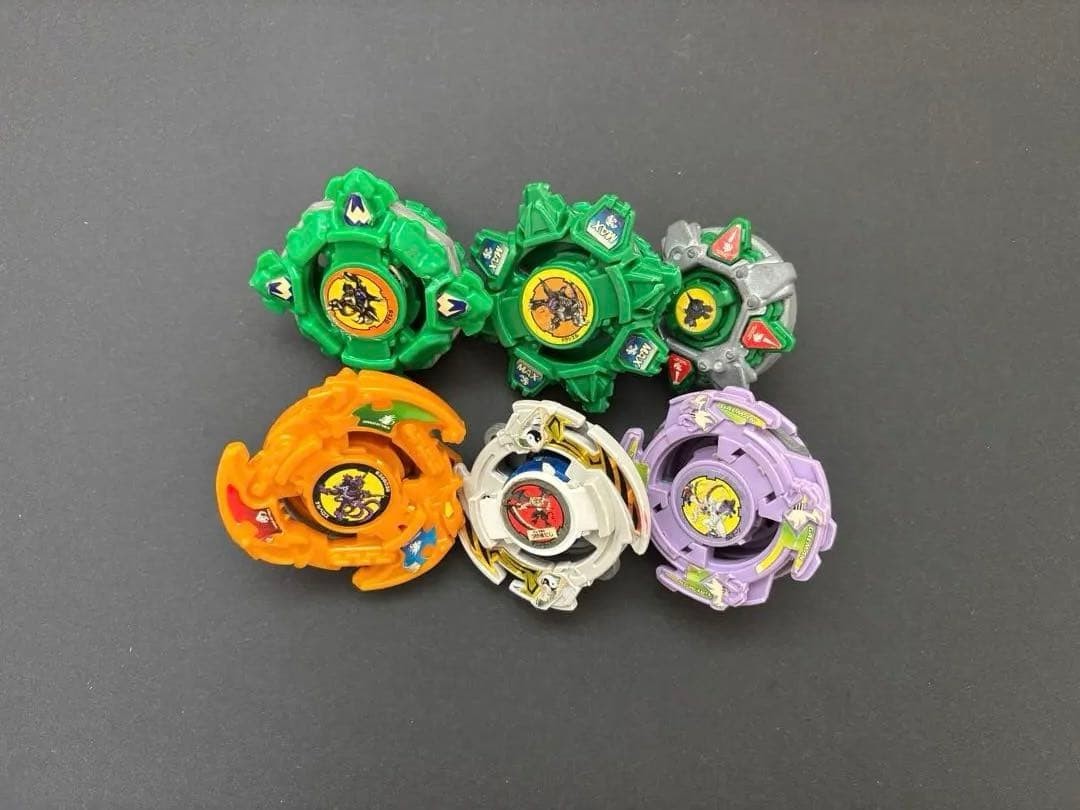 ・Bakuten Shoot Beyblade 6-Piece Set Draciel x3 Galman Death Driger Kerberos