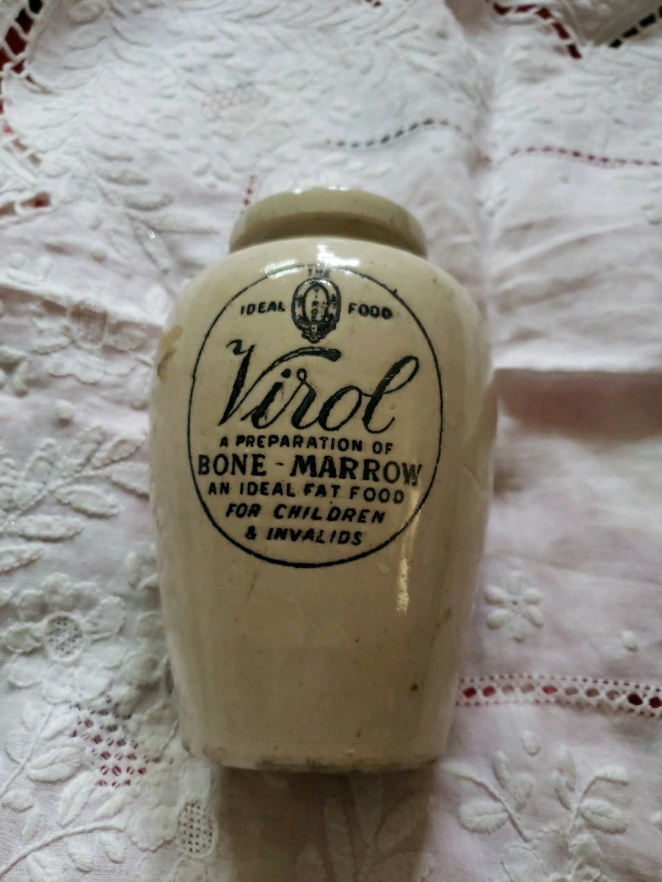 Antique Virol Ironstone Jar, 5.5