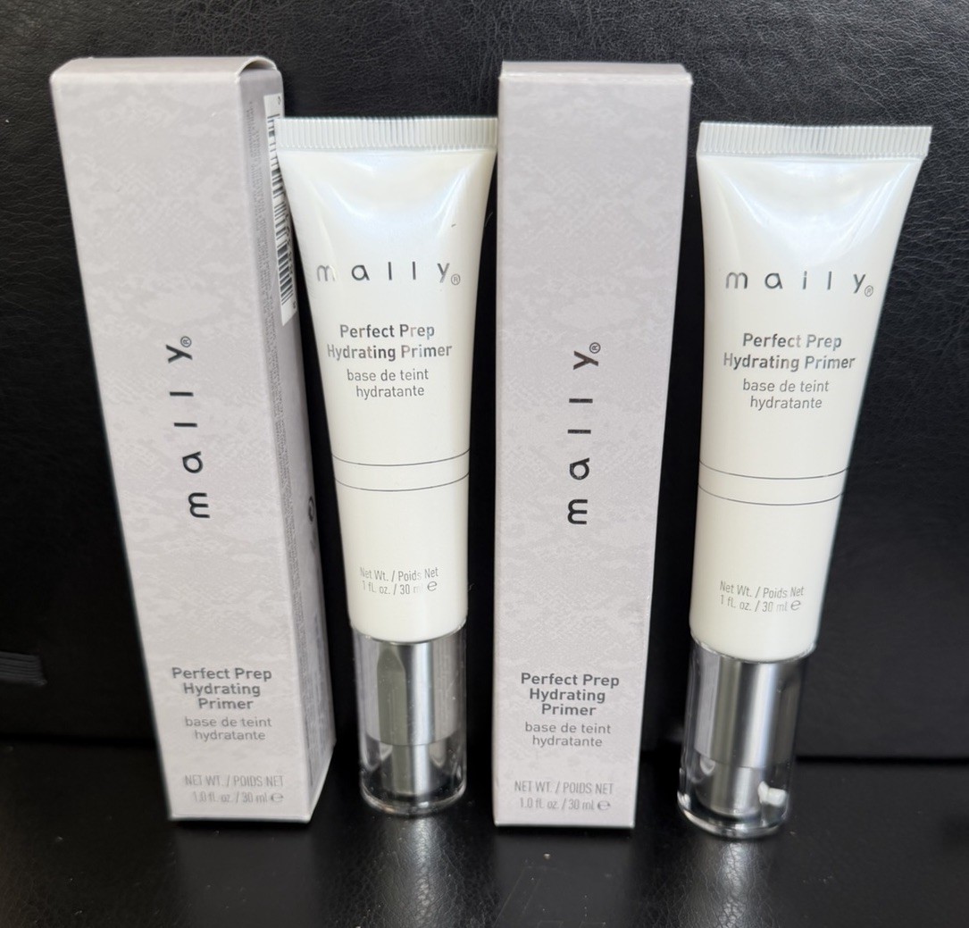 Lot For 2 Mally Perfect Prep Hydrating Face Primer 2 X 1.0oz 2 PCs. NIB